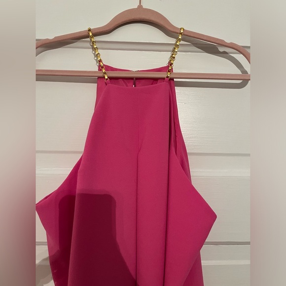 Trina Turk Gold Chain Cocktail Dress, Size 12 - Picture 2 of 5